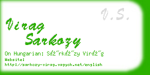 virag sarkozy business card